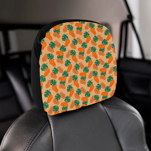 Papaya Leaves Pattern Car Headrest Cover