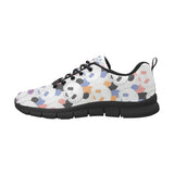 Colorful Panda Pattern Men's Sneakers Black