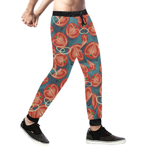 Tomato Pattern Background Unisex Casual Sweatpants