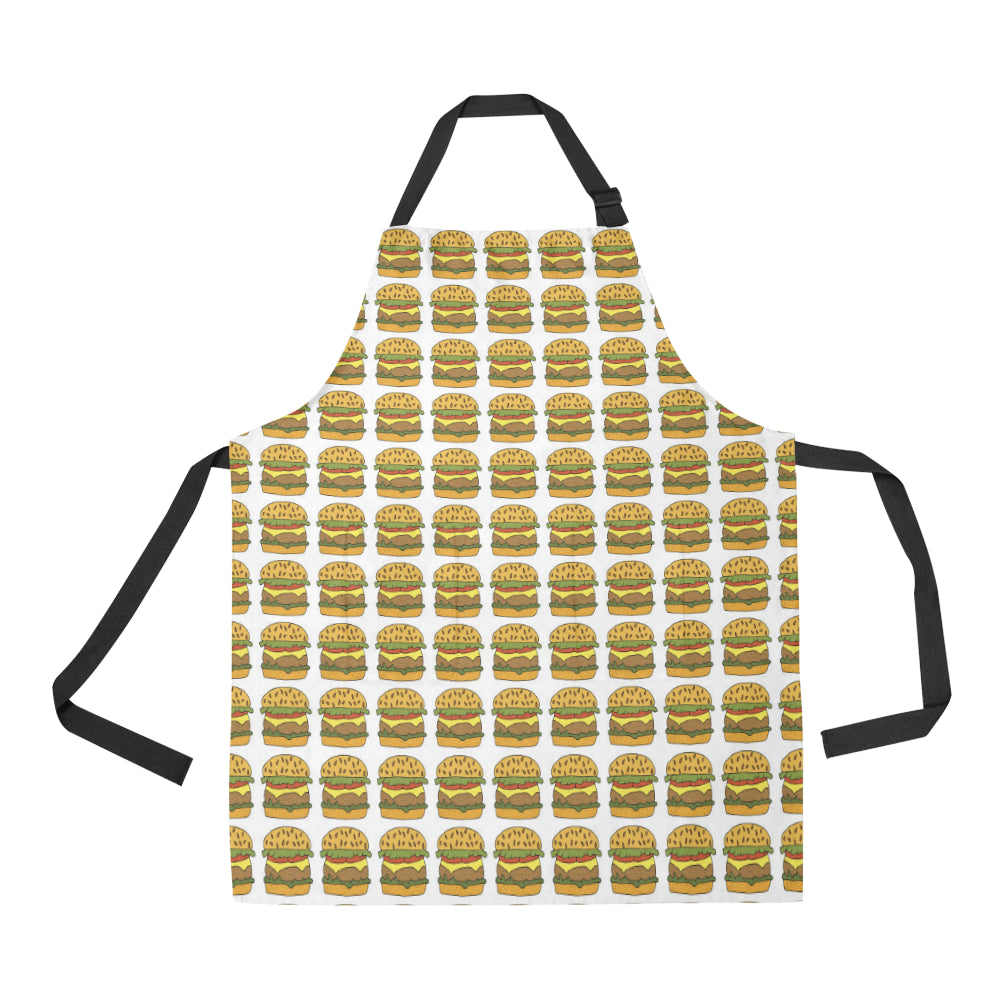 Hamburger Pattern Print Design 05 Adjustable Apron