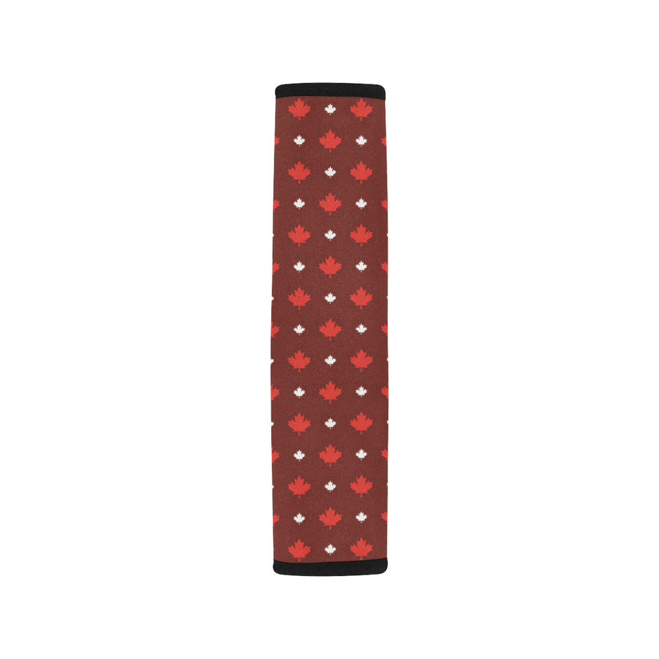 Canadian Maple Leaves Pattern background Car Seat Belt Cover