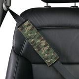 Green Camo Camouflage Honeycomb Pattern Car Seat Belt Cover