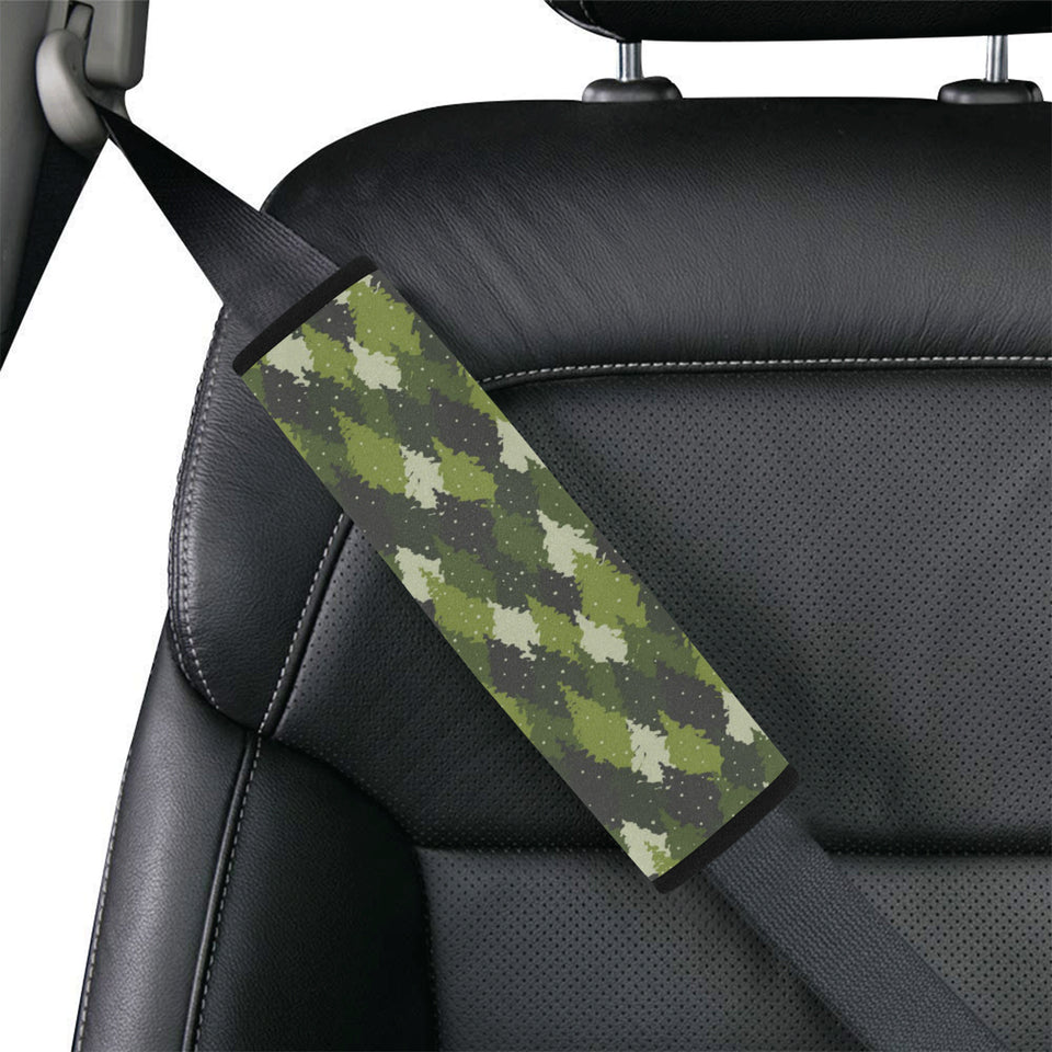 Christmas Tree Camo Pattern Car Seat Belt Cover