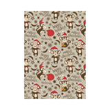 Monkey Christmas Pattern House Flag Garden Flag