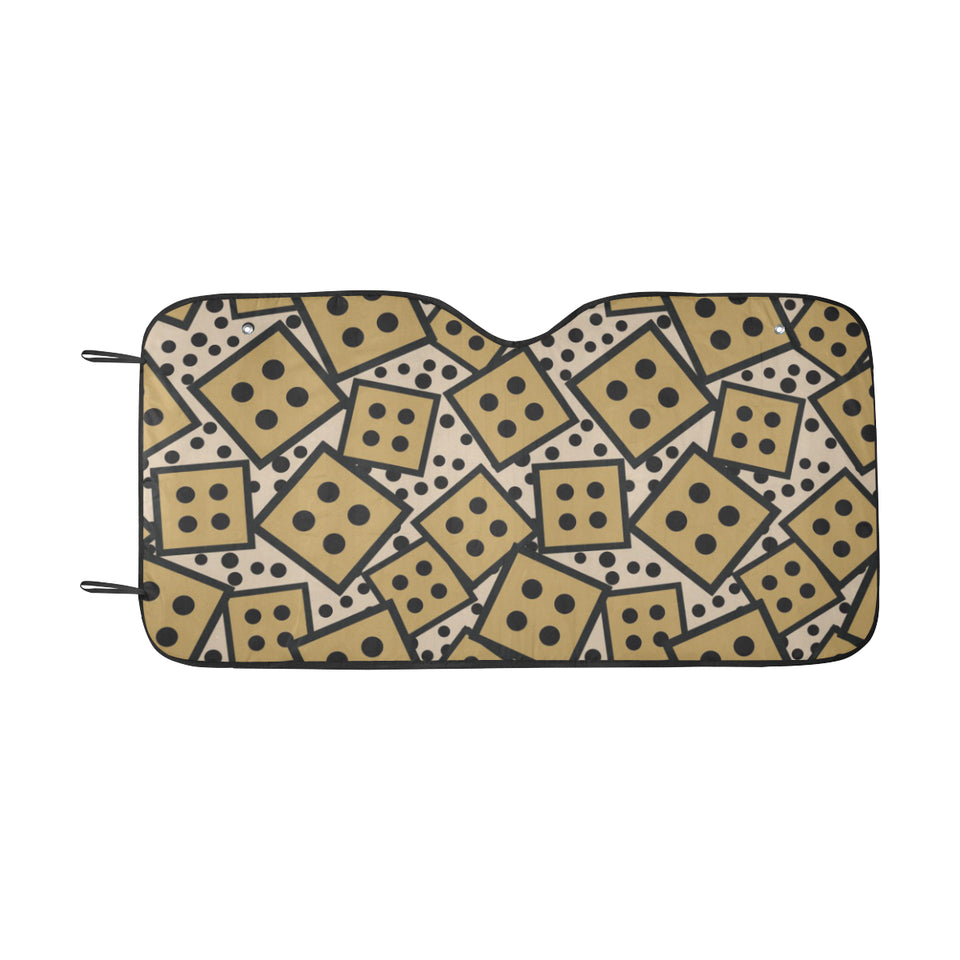 Dice Pattern Print Design 02 Car Sun Shade