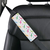 Music Notes Pattern Print Design 02 Car Seat Belt Cover