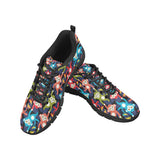 Colorful Monkey Pattern Men's Sneakers Black