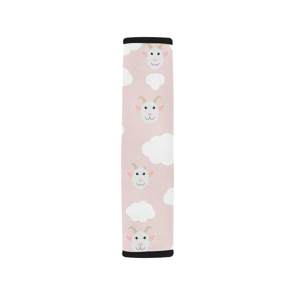 Goat Could Pink Pattern Car Seat Belt Cover