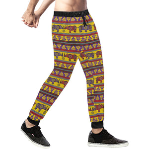 Rhino African Afro Dashiki Adinkra Kente Ethnic Mo Unisex Casual Sweatpants