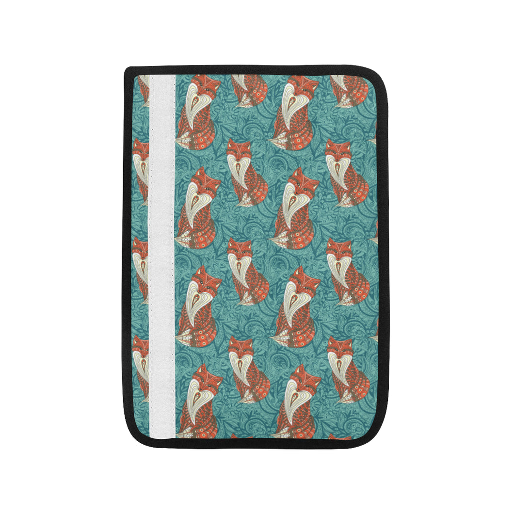 Fox Tribal Pattern Background Car Seat Belt Cover