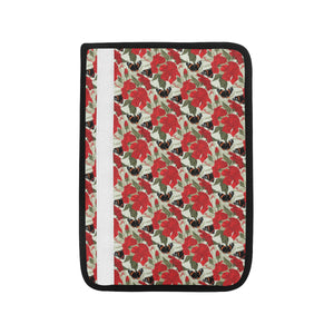 Hibiscus Pattern Print Design 04 Car Seat Belt Cover