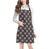 English Bulldog Pattern Print Design 03 Adjustable Apron