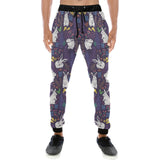 Rabbit Leaves Pattern Unisex Casual Sweatpants