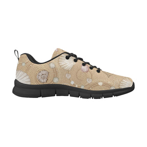 Shell Pattern Sand Men's Sneakers Black