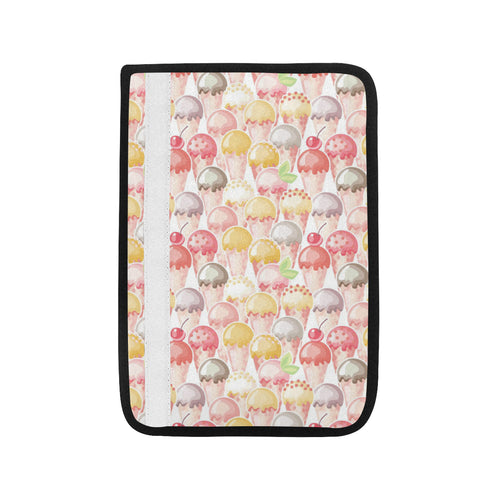 Ice Cream Cone Pattern Car Seat Belt Cover