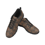 Cocoa Pattern Men's Sneakers Black