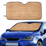 Wood Printed Pattern Print Design 04 Car Sun Shade