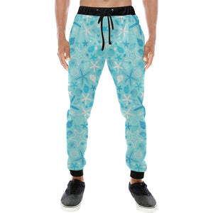 Starfish Shell Blue Theme Pattern Unisex Casual Sweatpants