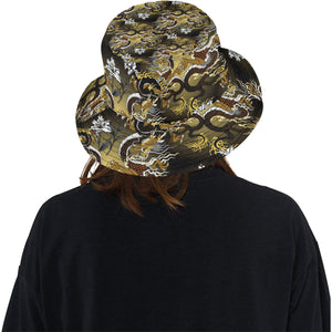 Gold Dragon Pattern Unisex Bucket Hat