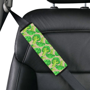 Broccoli Pattern Pink background Car Seat Belt Cover