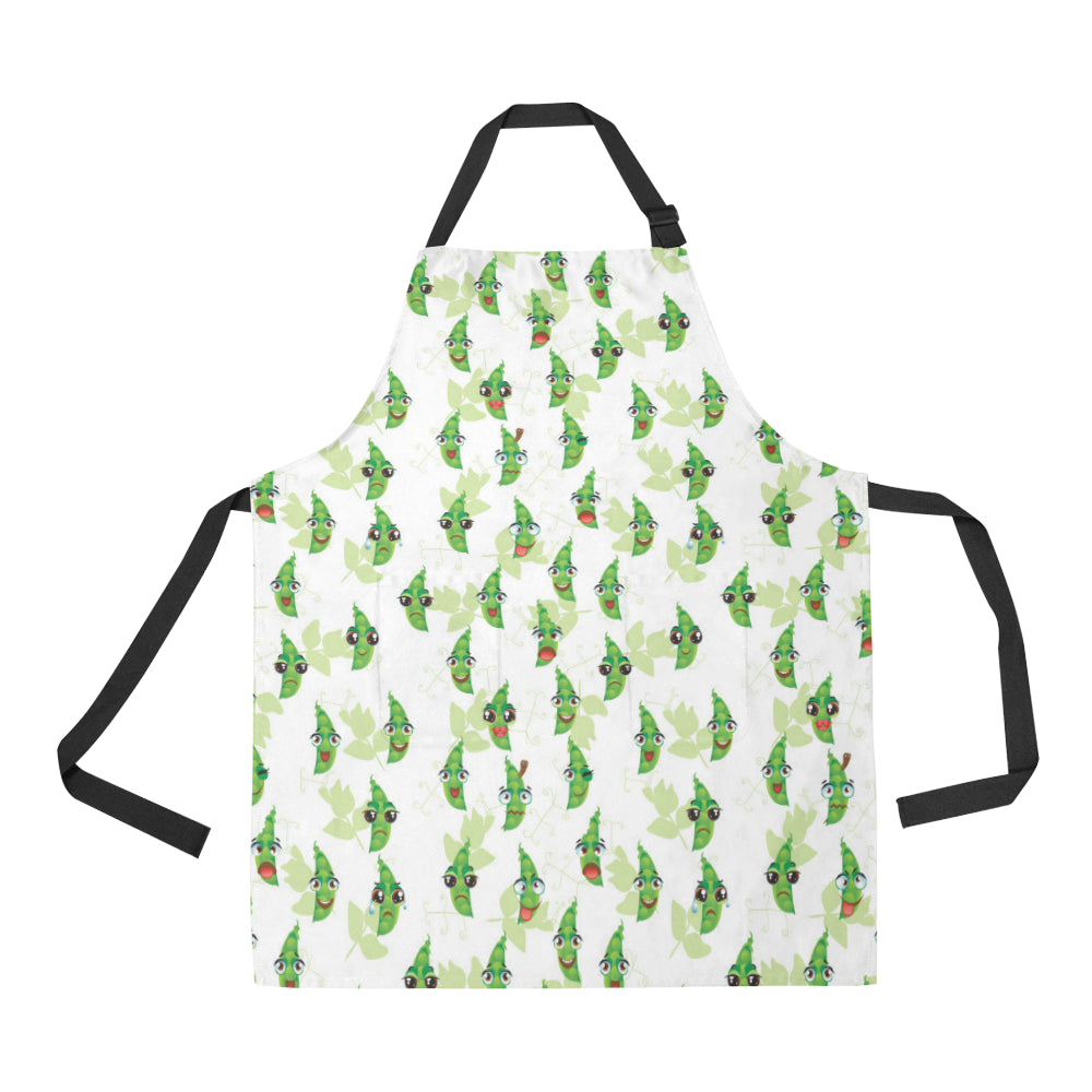 Green Peas Pattern Print Design 04 Adjustable Apron