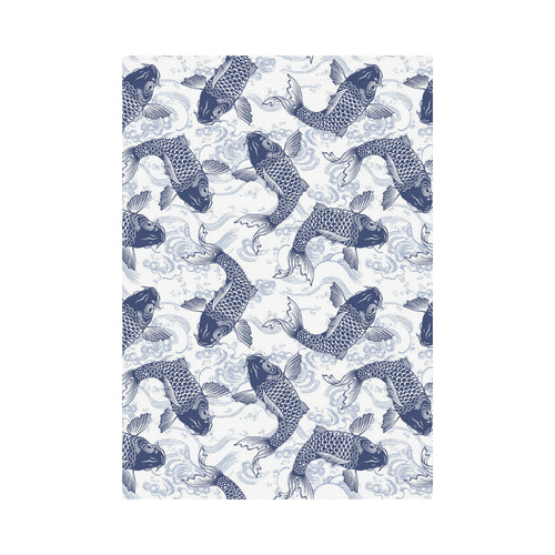 Koi Fish Carp Fish Pattern House Flag Garden Flag