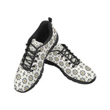 Arabic Morocco Pattern Background Men's Sneakers Black