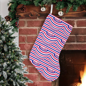 Apple USA Pattern Christmas Stocking