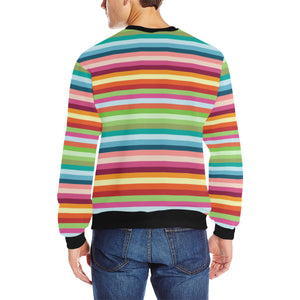 Rainbow Pattern Men's Crew Neck Sweatshirt