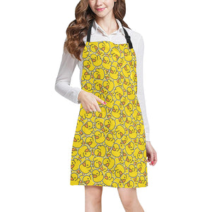 Duck Toy Pattern Print Design 04 Adjustable Apron