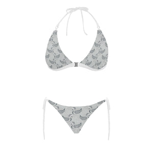 Swan Gray Pattern Sexy Bikinis Two-Pieces Swimsuits