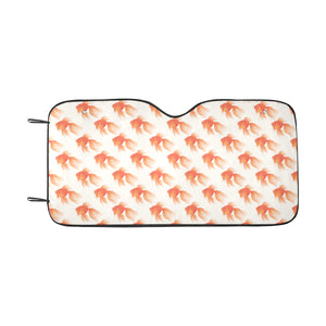 Goldfish Pattern Print Design 05 Car Sun Shade