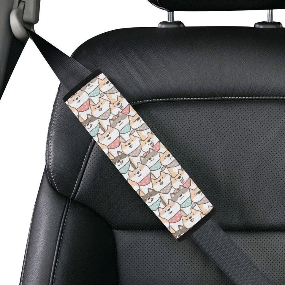 Shiba Inu Pattern Car Seat Belt Cover