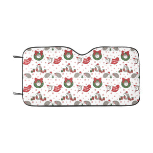 Hedgehog Pattern Print Design 05 Car Sun Shade