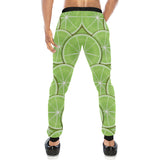 Sliced Lime Pattern Unisex Casual Sweatpants