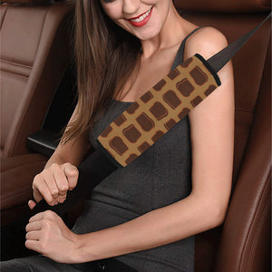 Bread Toast Pattern Print Design 04 Car Seat Belt Cover