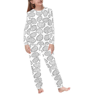 Potato Chips Pattern Print Design 03 Kids' Boys' Girls' All Over Print Pajama Set