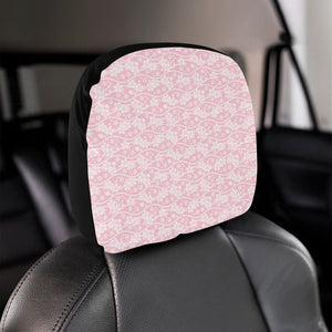 Sakura Pink Pattern Car Headrest Cover