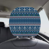 Airplane Sweater printed Pattern Car Headrest Cover