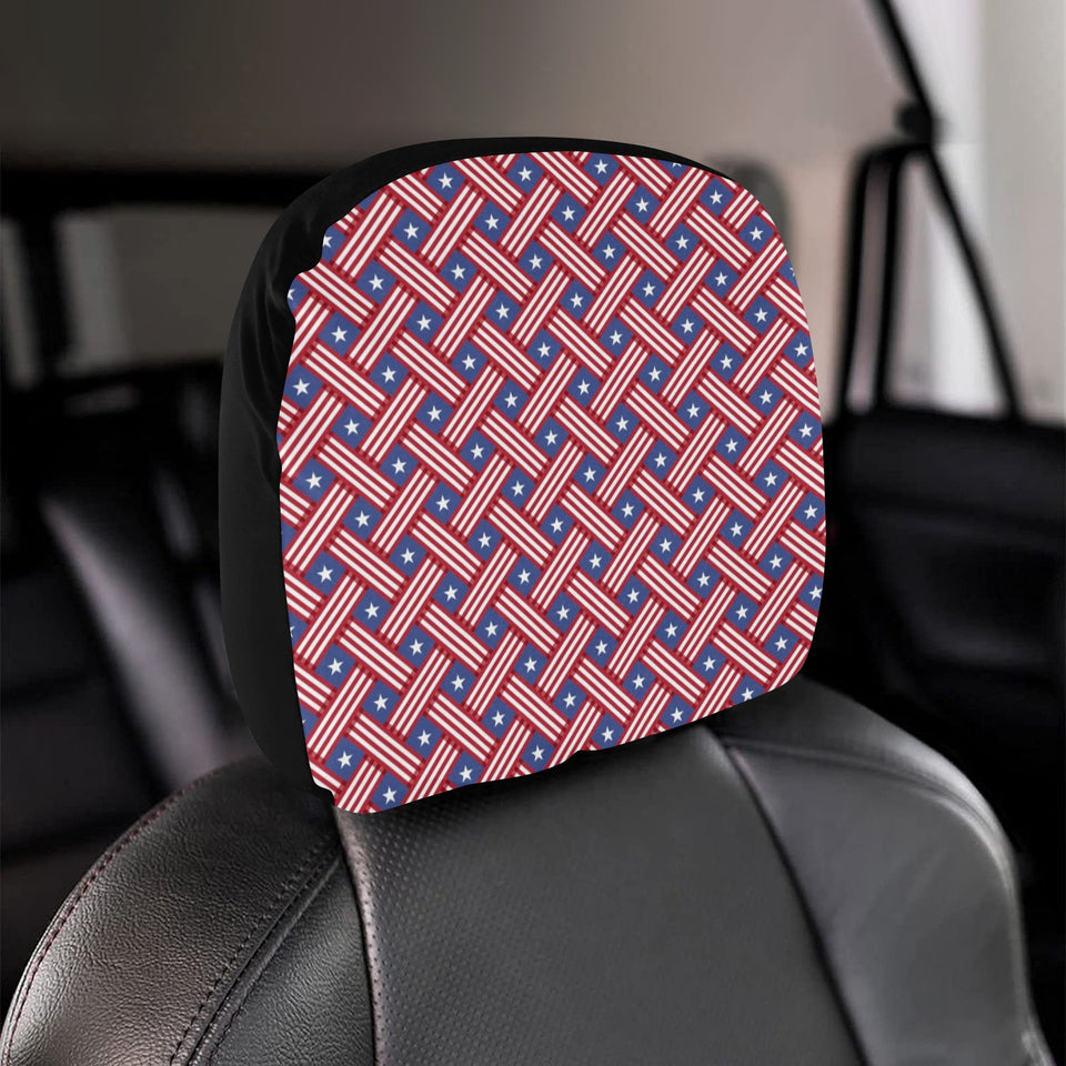 USA Star Stripe Pattern Car Headrest Cover