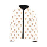 Yorkshire Terrier Pattern Print Design 03 Kids' Boys' Girls' Padded Hooded Jacket