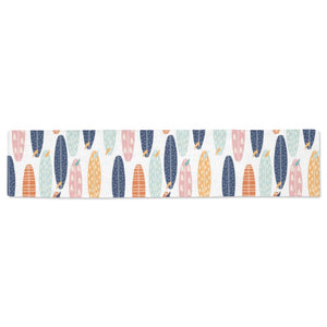 Surfboard Pattern Print Design 04 Table Runner