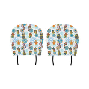 Owl Pattern Car Headrest Cover