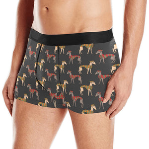 Greyhound Pattern Print Design 01 Men's All Over Print Boxer Briefs Men's Underwear