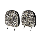 Leopard Skin Pattern Car Headrest Cover