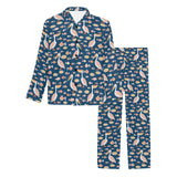 Pelican Pattern Print Design 01 Men's Long Pajama Set