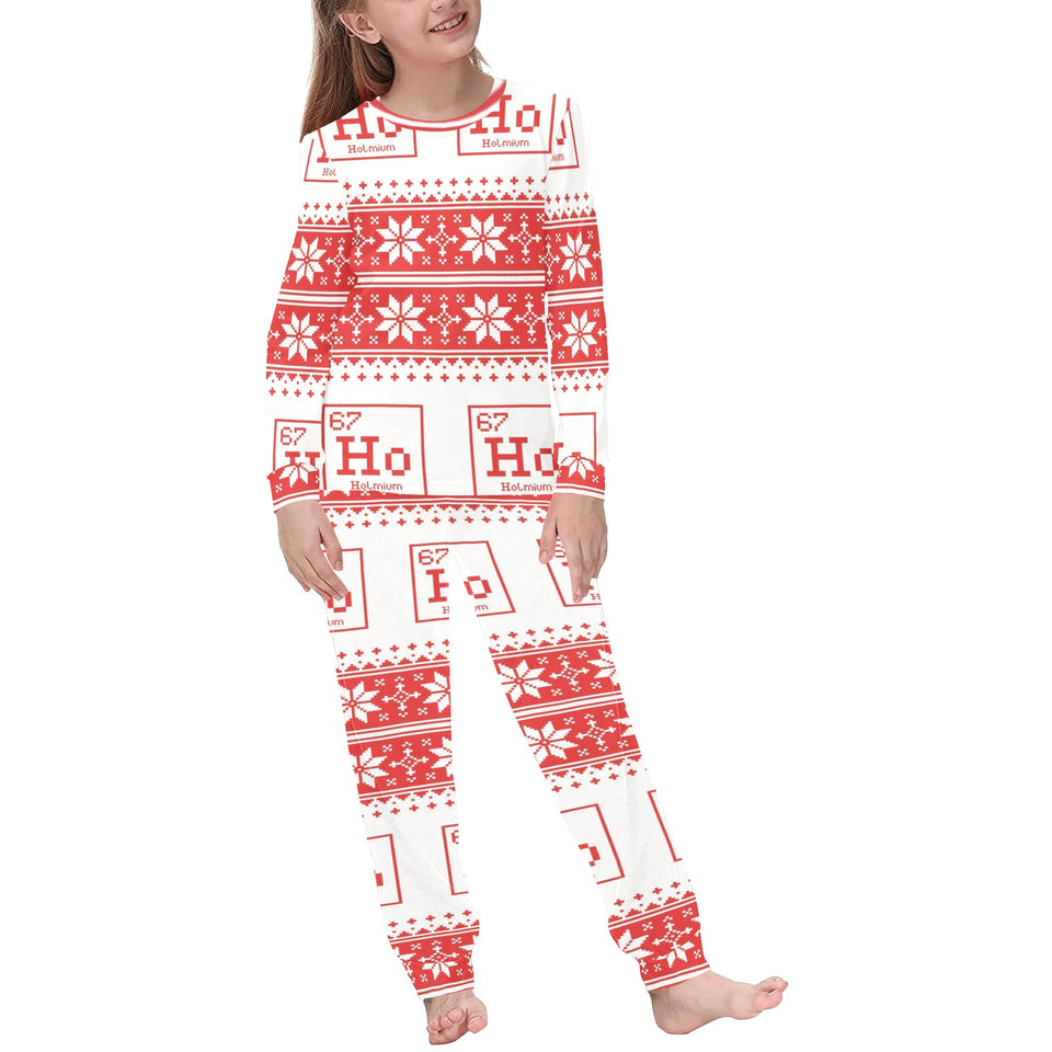 Chemistry Periodic Table Pattern Print Design 03 Kids' Boys' Girls' All Over Print Pajama Set