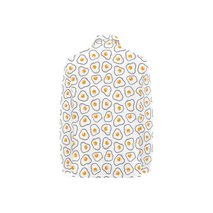 Fried Eggs Pattern Print Design 05 Women's Long Sleeve Polo Shirt