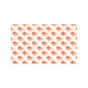 Goldfish Pattern Print Design 05 Doormat