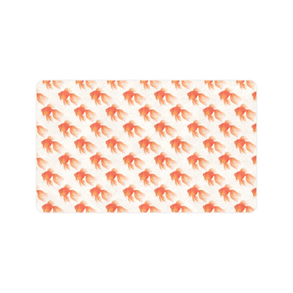 Goldfish Pattern Print Design 05 Doormat